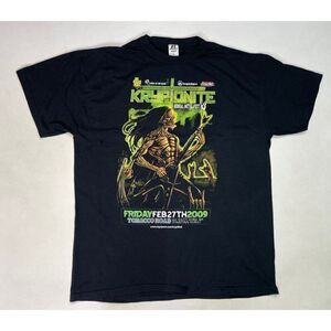 Kryptonite Annual Metal Festival 2009 Graphic T-shirt Men Large Black Music